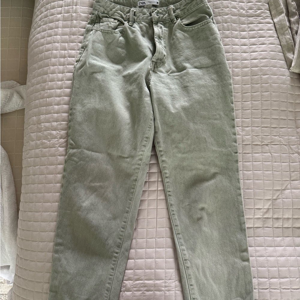 Zara Light Green Jeans
